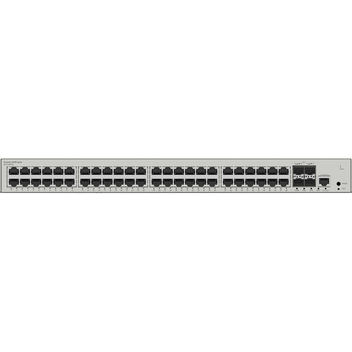 HUAWEI S310-48P4S 48x10/100/1000BASE-T ports 380W PoE+ 4xGE SFP ports built-in AC power eKit