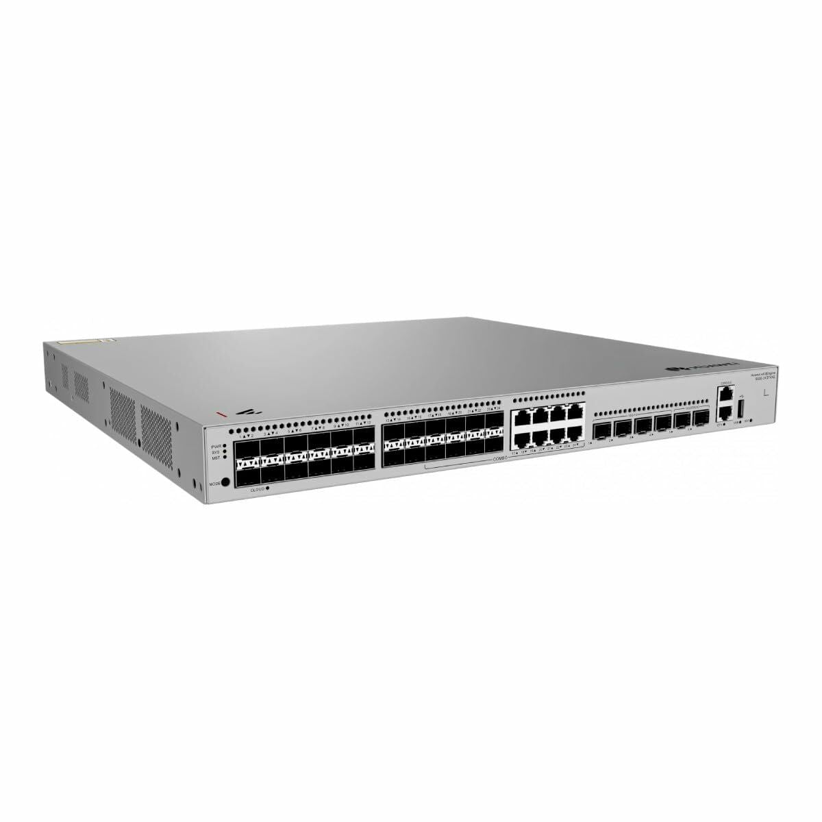 HUAWEI S530-24ST4XE 24xGE SFP ports 8 of which are dual-purpose 10/100/1000 or SFP 4x10GE SFP+ ports 2x12GE stack ports 1xAC eKit