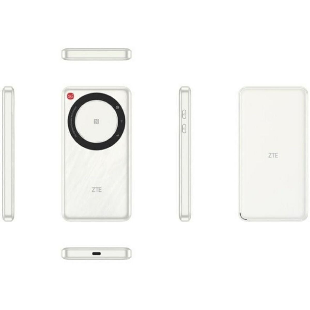 ZTE U30 AIR routeur sans fil Bi-bande (2,4 GHz / 5 GHz) Blanc