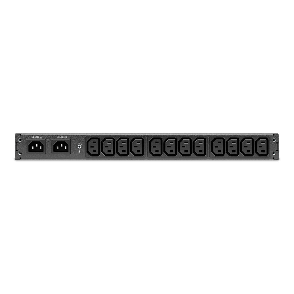 APC NetShelter Automatic transfer switch Rack AC 207-253V 2000VA 1-phase Ethernet 10/100/1000 USB output connectors 12 1U Black