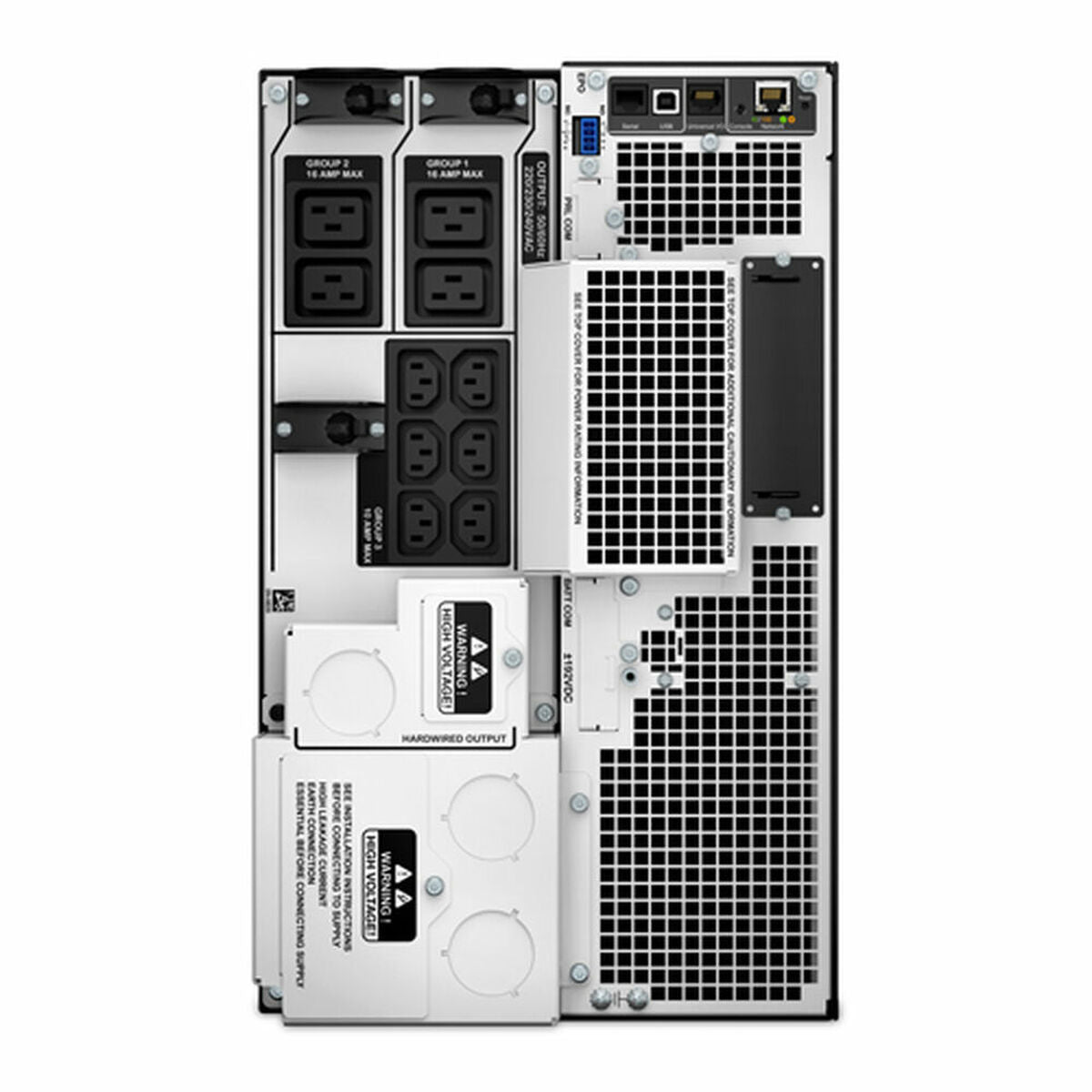APC Smart-UPS SRT 8000VA UPS Rack AC 230V 8000Watt 8000VA Ethernet 10/100 USB output connectors 14 6U Black