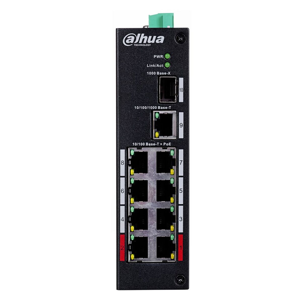 Dahua PFS3110-8ET-96-V2 Commutateur de bureau non géré 10 ports avec 8 ports PoE