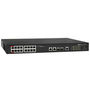 Dahua PFS4218-16ET-240-V3 Commutateur PoE géré 16 ports 100 Mbps + 2 ports Gigabit