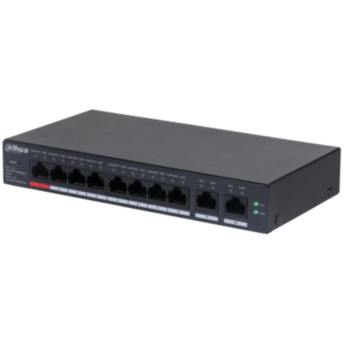 Dahua CS4010-8GT-110 Commutateur Gigabit de Bureau Géré par le Cloud de 10 Ports avec 8 Ports PoE