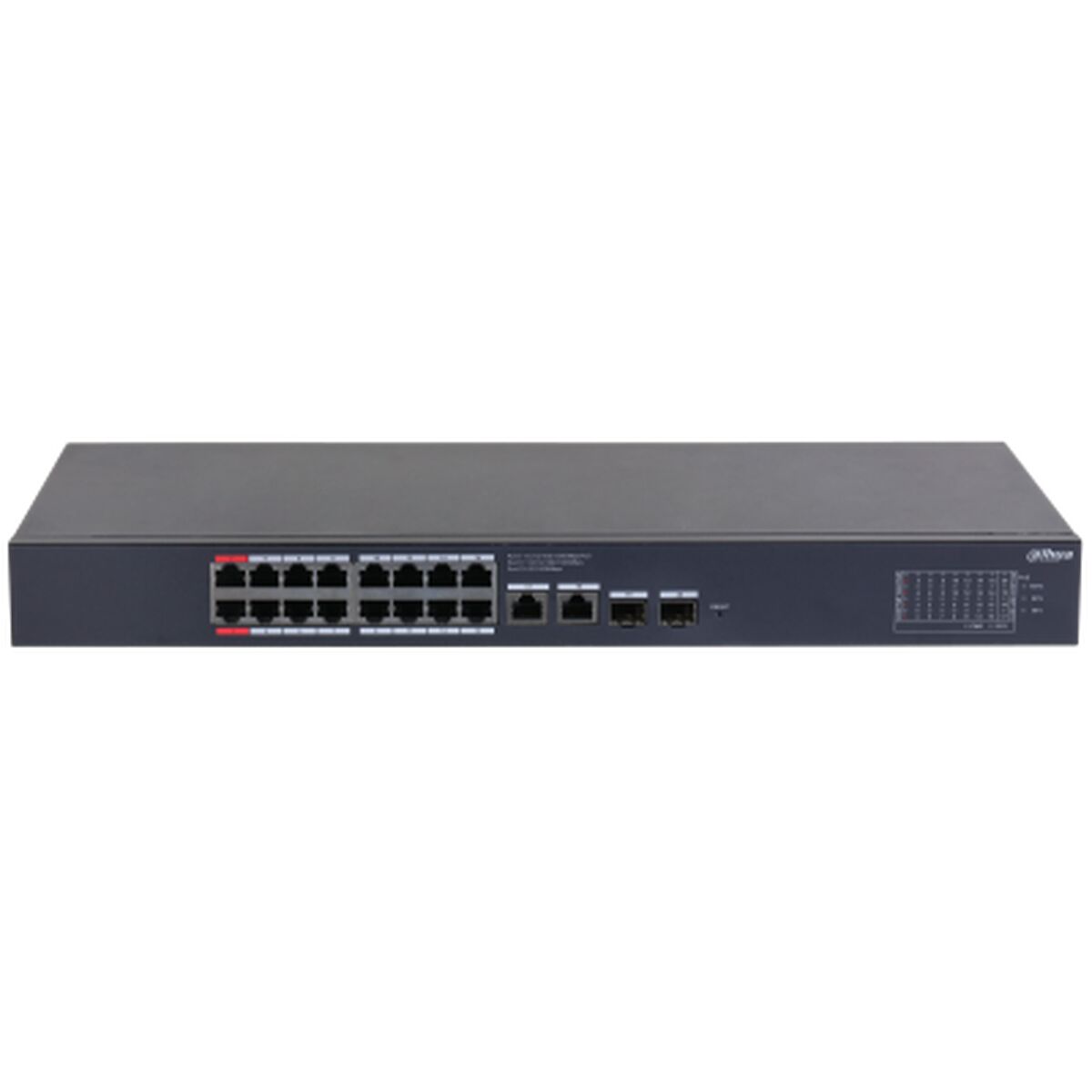 DAHUA- Switch 16 ports PoE 1 Gbps budget 240 W - DH-CS4220-1