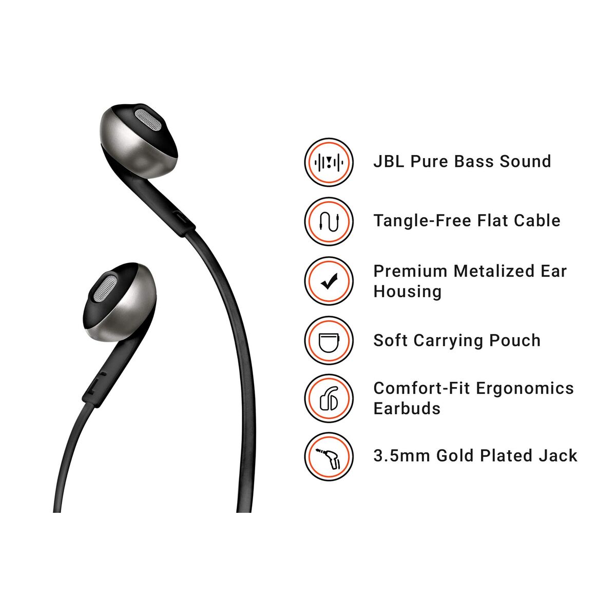 JBL T205 Noir