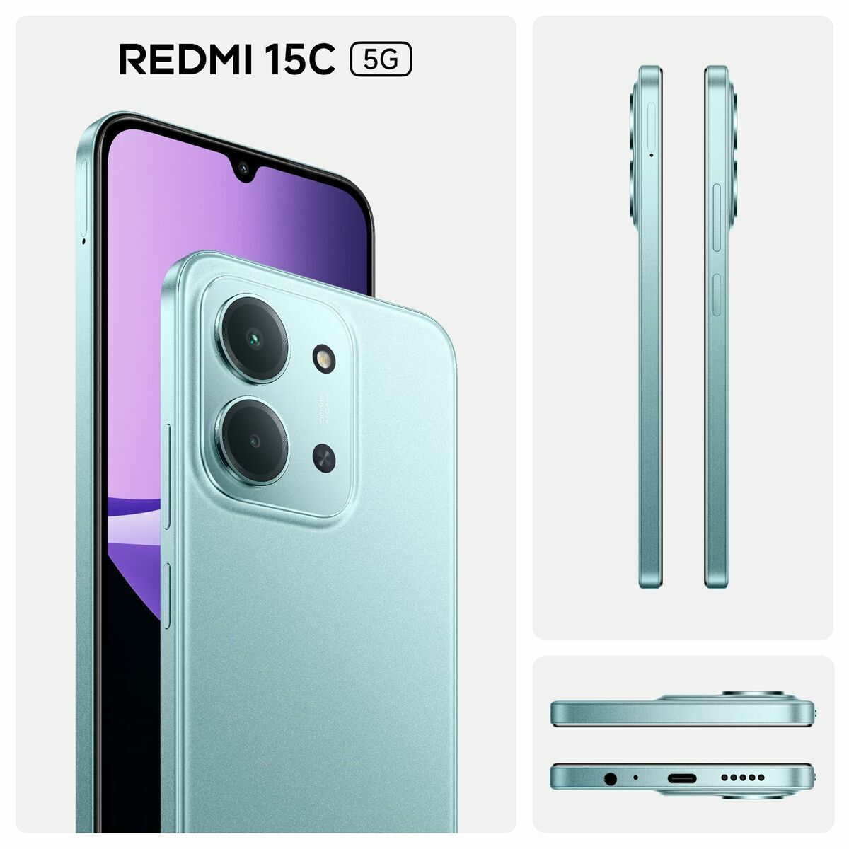 Xiaomi Redmi 15C 5G (6.9'' - 128 Go, 4 Go RAM) Vert