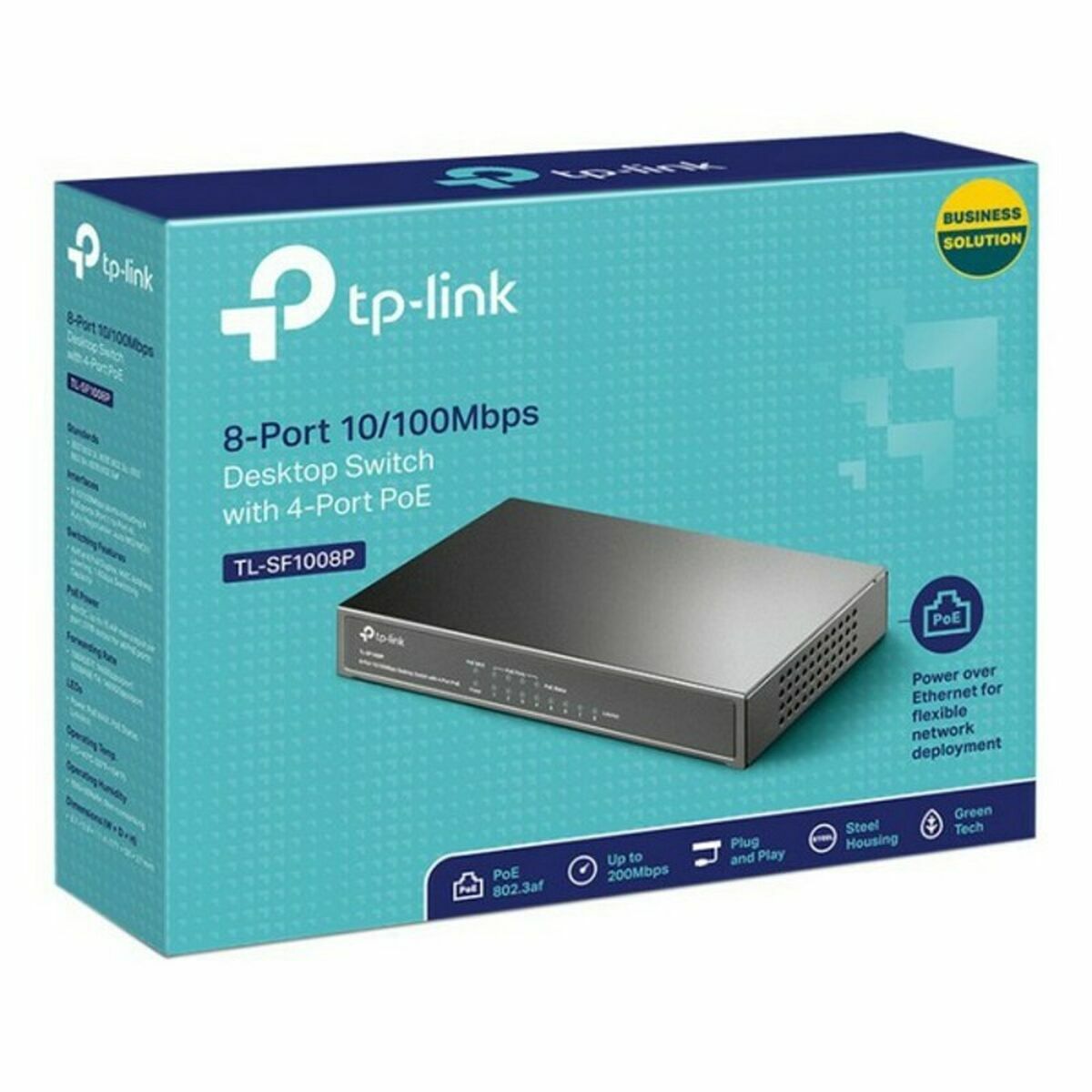 8 port 10/100M PoE Switch