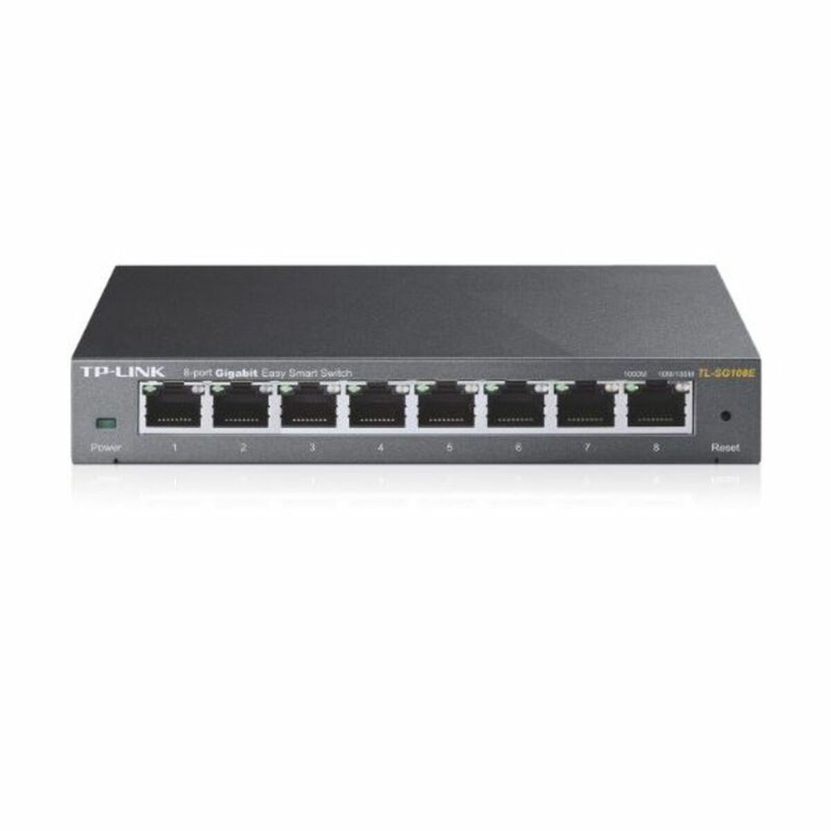 TP-LINK 8-Port Gigabit Easy Smart Switch 8 10/100/1000Mbps RJ45 ports MTU/Port/Tag-based VLAN QoS IGMP Snooping