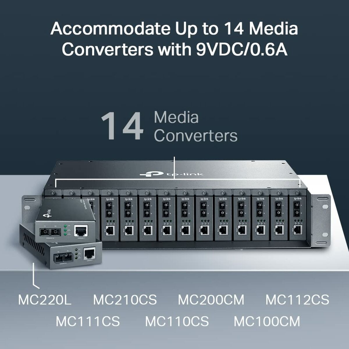 14 slot media converter chassis