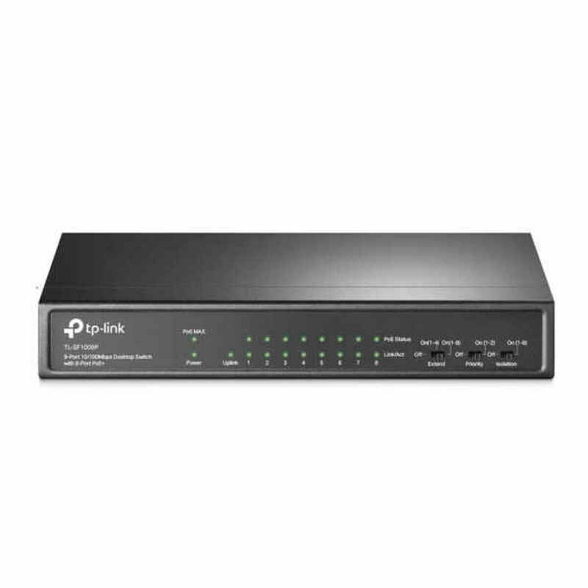 9-Port Desktop Switch 8-Port PoE+