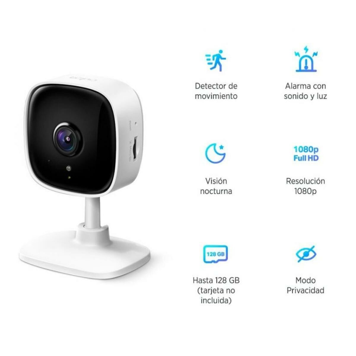 TP-LINK Tapo C100 Home Security WiFi Camera Day/Night view 1080p Full HD resolution Micro SD card storageUp to 128GB H.264 Video