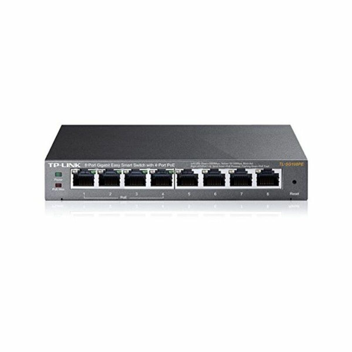 TP-LINK 8-Port Gigabit Desktop PoE Easy Smart Switch, 8 Gigabit RJ45 Ports inkl. 4 PoE Ports, 55W PoE Gesamtleistung