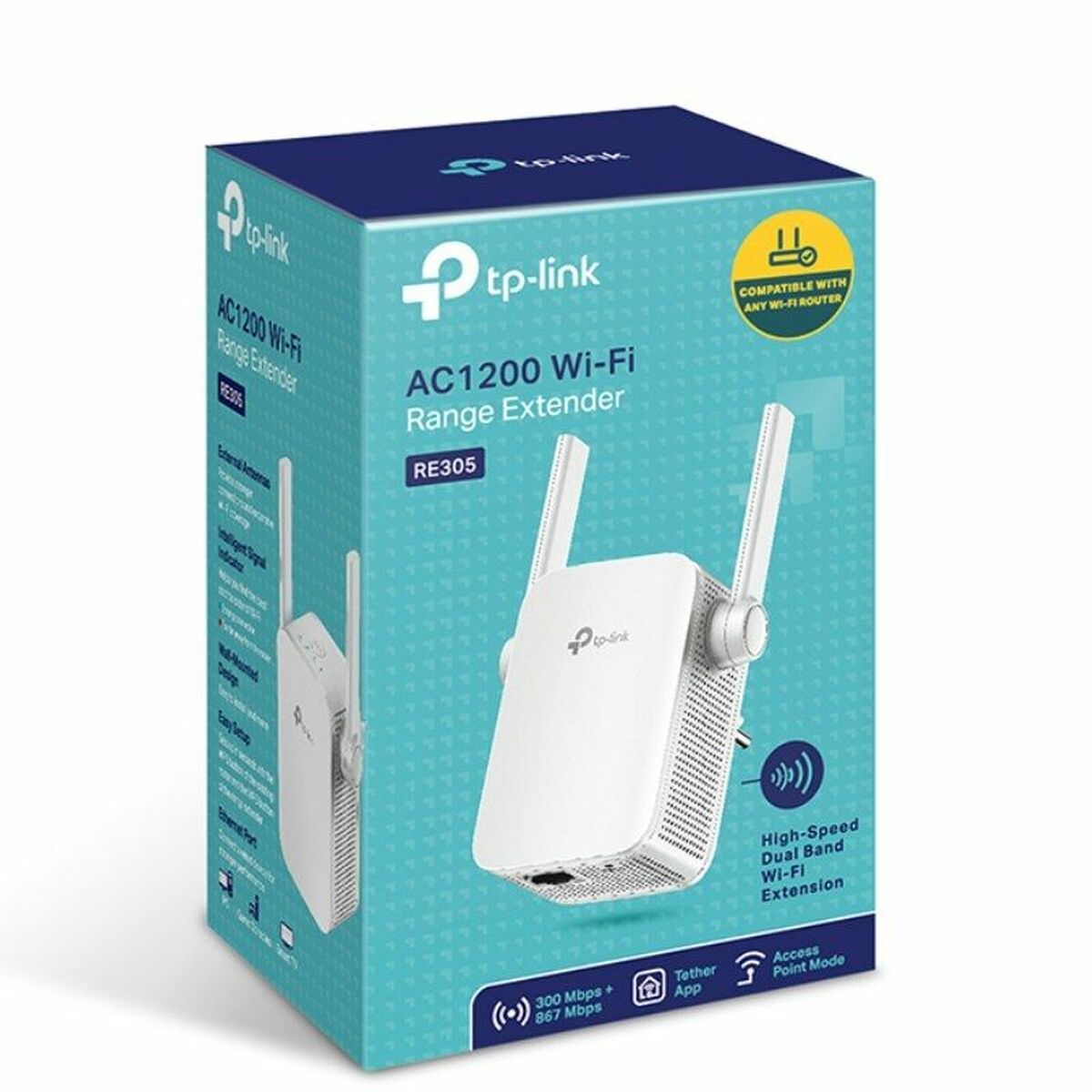AC1200 Dual Band Wireless Wall Plugged R