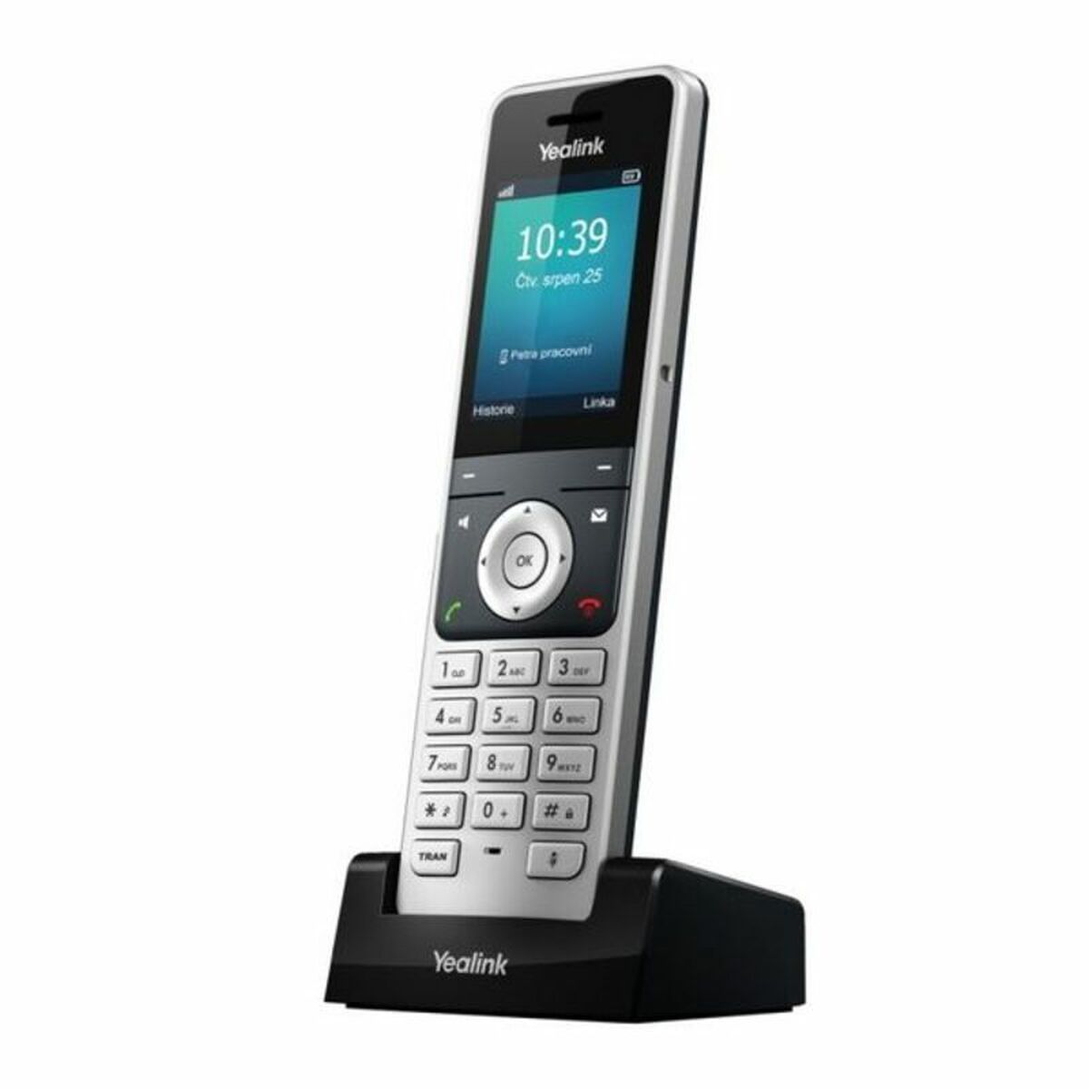 Yealink 1302002 SIP-W56H Téléphone sans fil avec écran LCD et longue durée de vie de la batterie