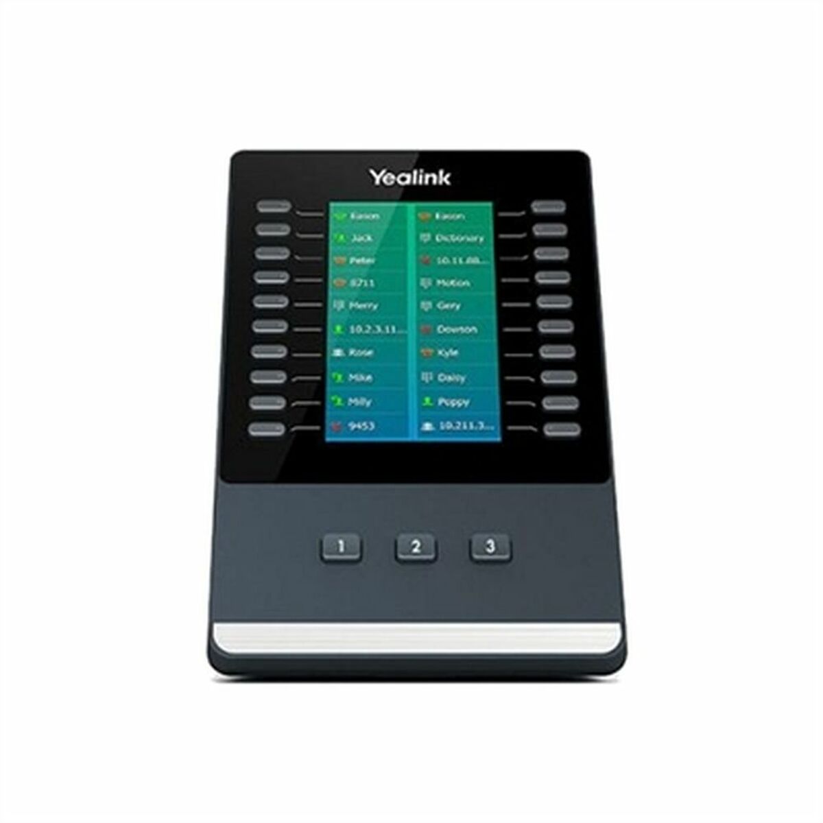 Yealink EXP50 module IP Noir, Gris 23 boutons