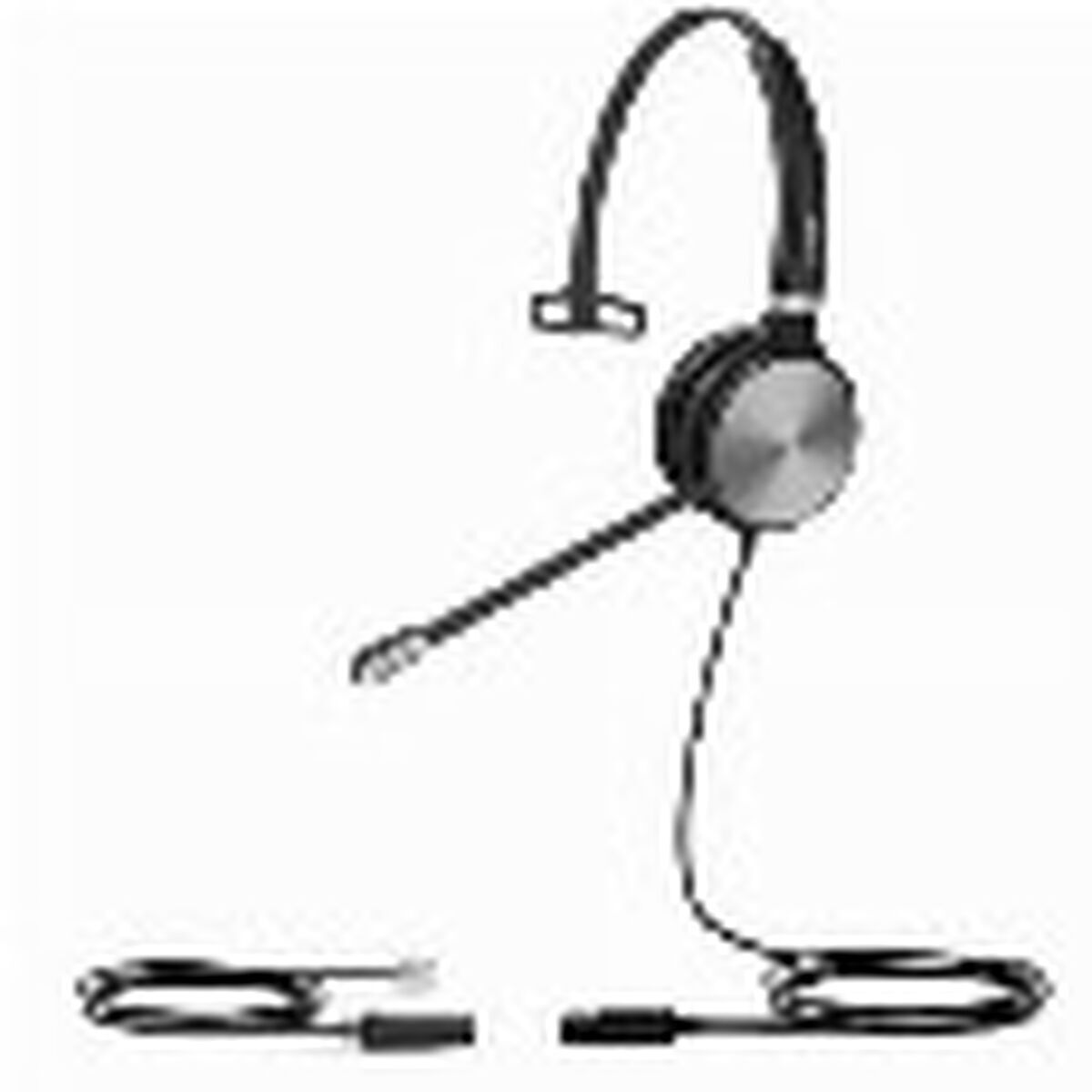 Yealink YHS36 Mono Casque de Bureau Fil Noir Argent