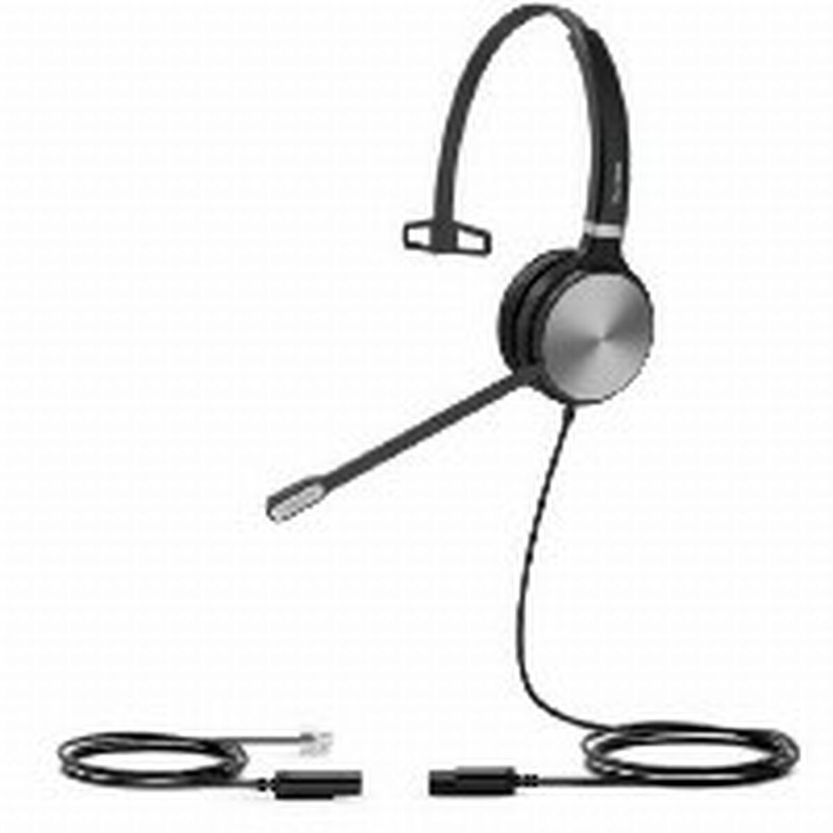 Yealink YHS36 Mono Casque de Bureau Fil Noir Argent