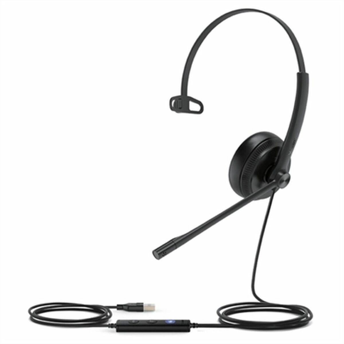 Yealink UH34 Mono Teams Avec fil Arceau Bureau/Centre d'appels USB Type-A Noir