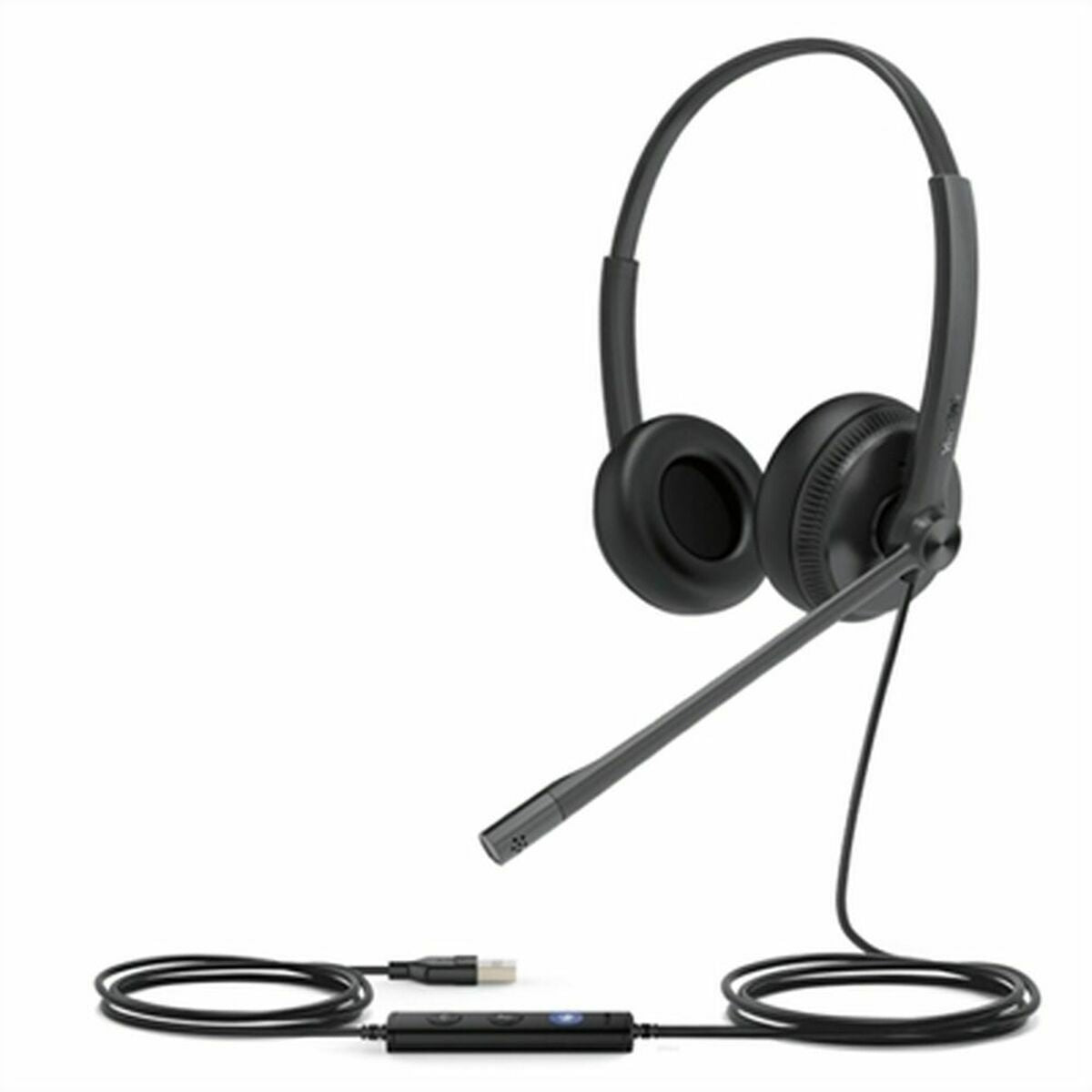 Yealink UH34 Dual Teams Avec fil Arceau Bureau/Centre d'appels USB Type-A Noir