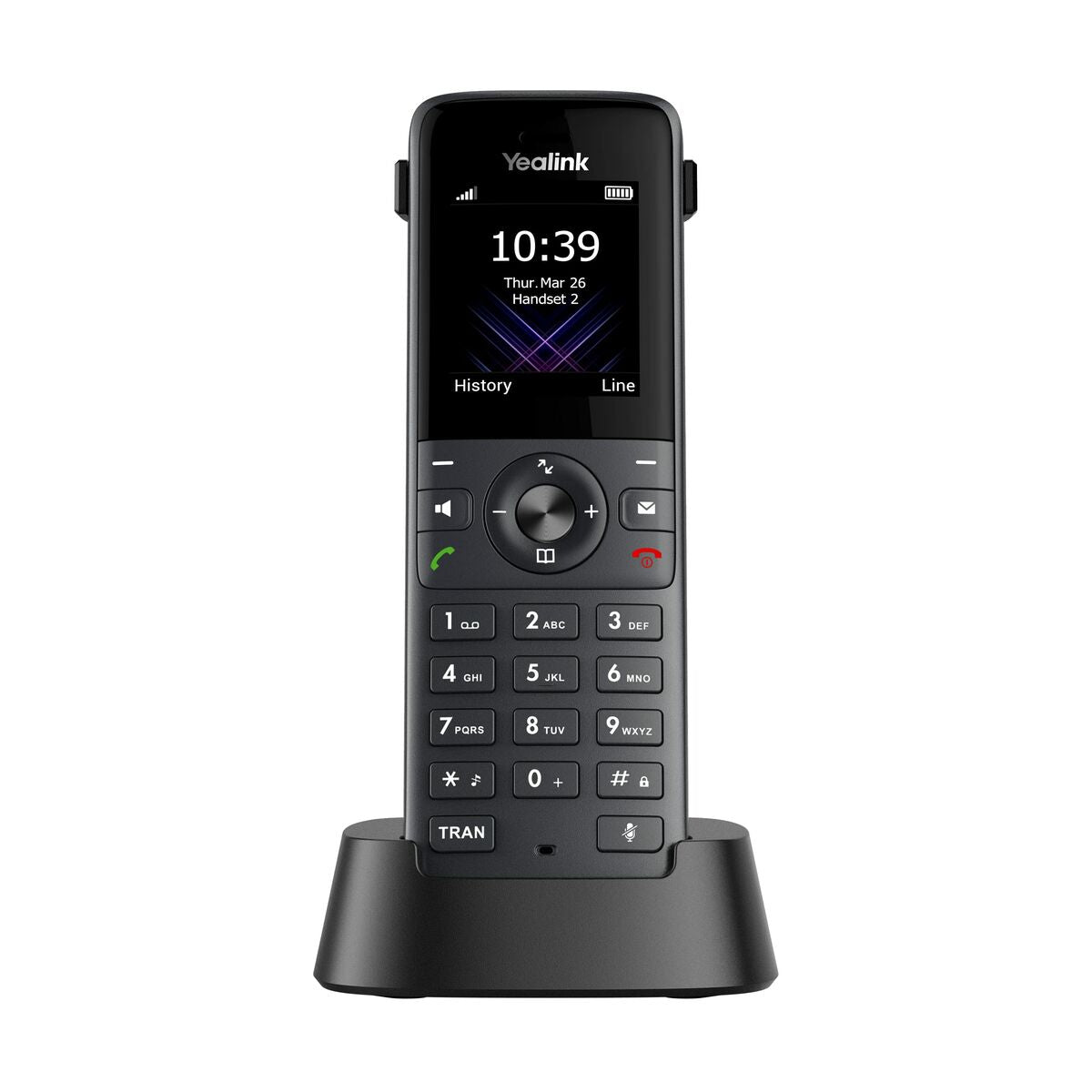 Yealink 1302021 W73H Téléphone mobile IP sans fil Noir 2 lignes 50m de portée intérieure