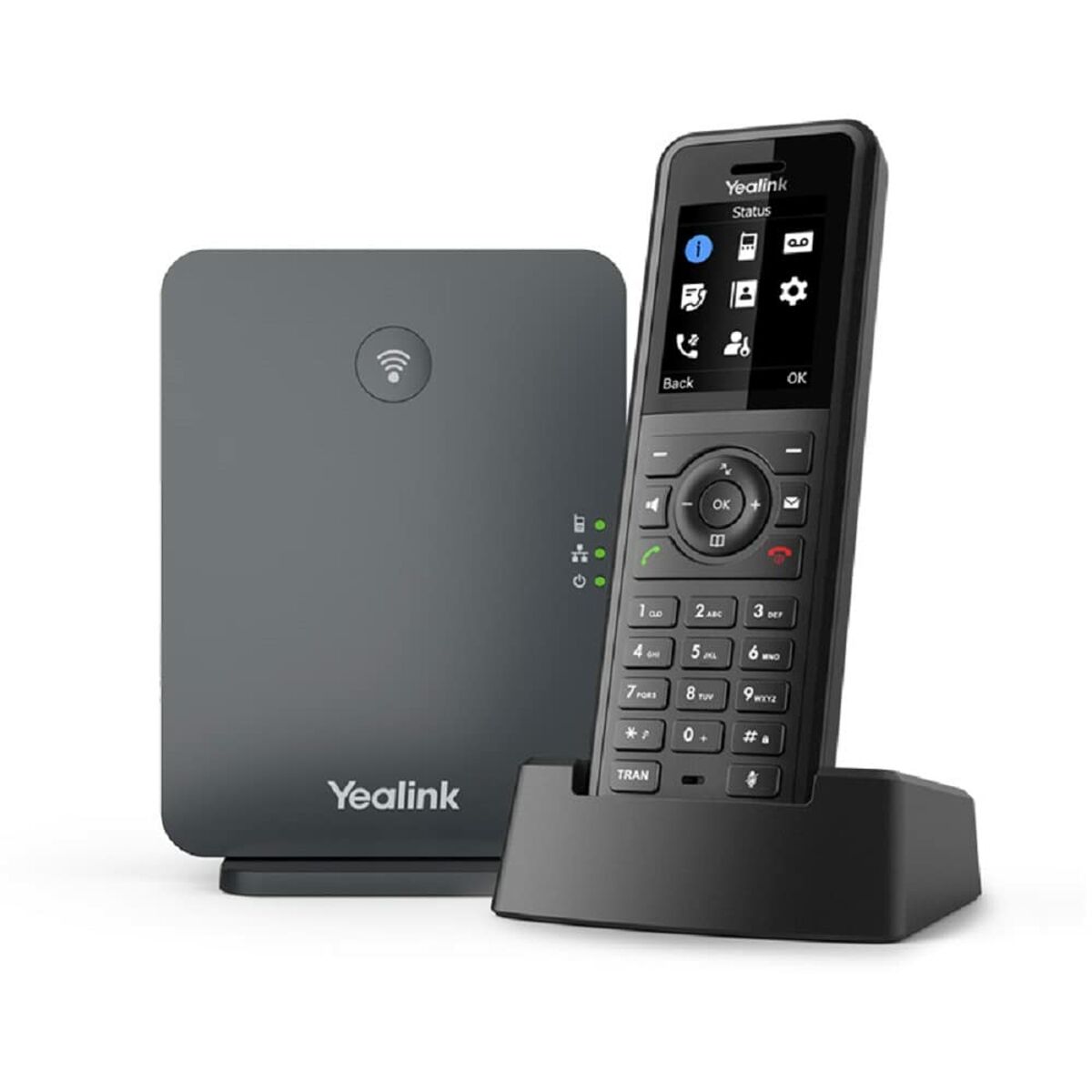 Yealink 1302027 Téléphone IP sans fil avec écran TFT et capacité de répertoire de 1000 contacts