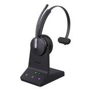 Yealink WH64 Mono Teams Sans fil Arceau Bureau/Centre d'appels USB Type-C Bluetooth Noir