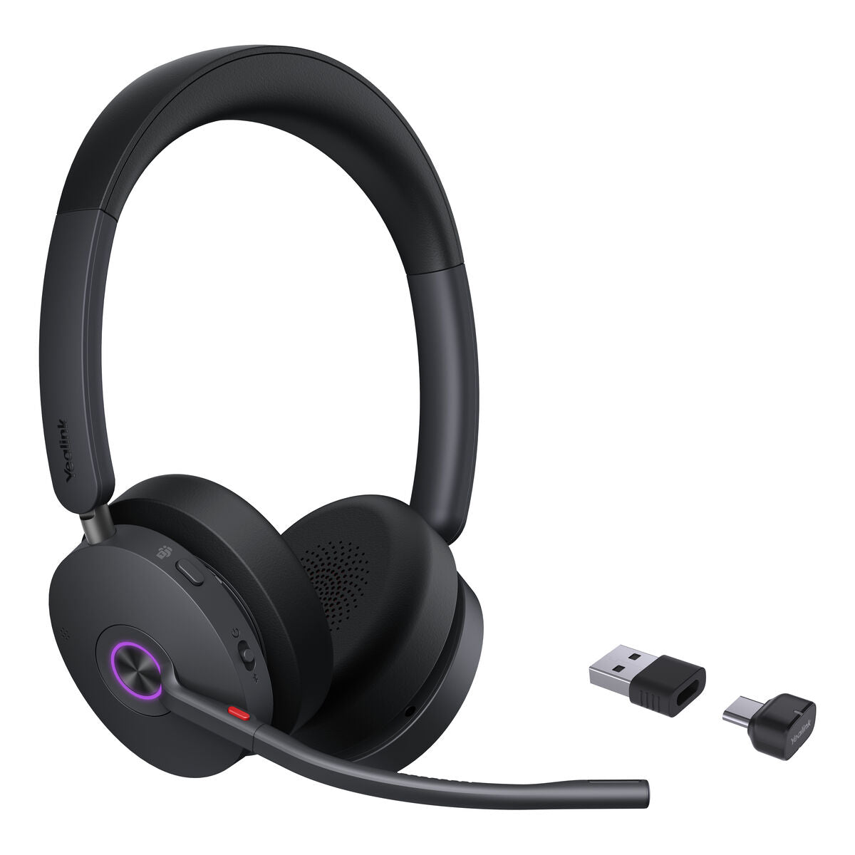 Yealink BH74 Teams USB-C/A Sans fil Arceau Bureau/Centre d'appels USB Type-C / USB Type-A Bluetooth Noir