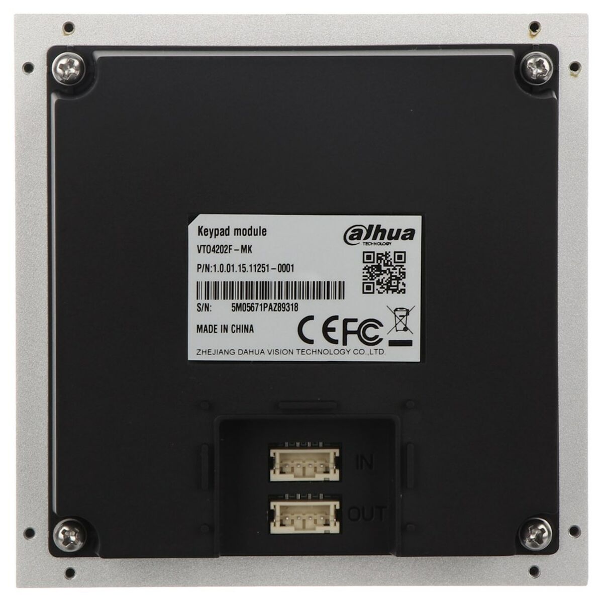 Dahua VTO4202F-MK Module de clavier