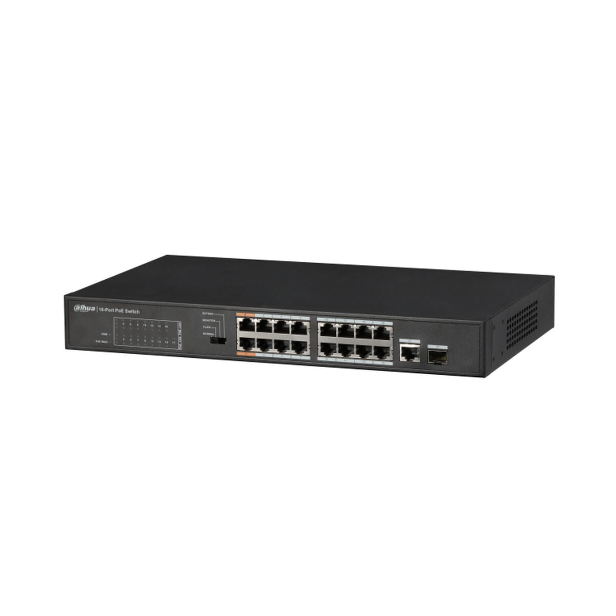 DAHUA- Switch 16 ports PoE budget 135 W - DH-PFS3117-16ET-13