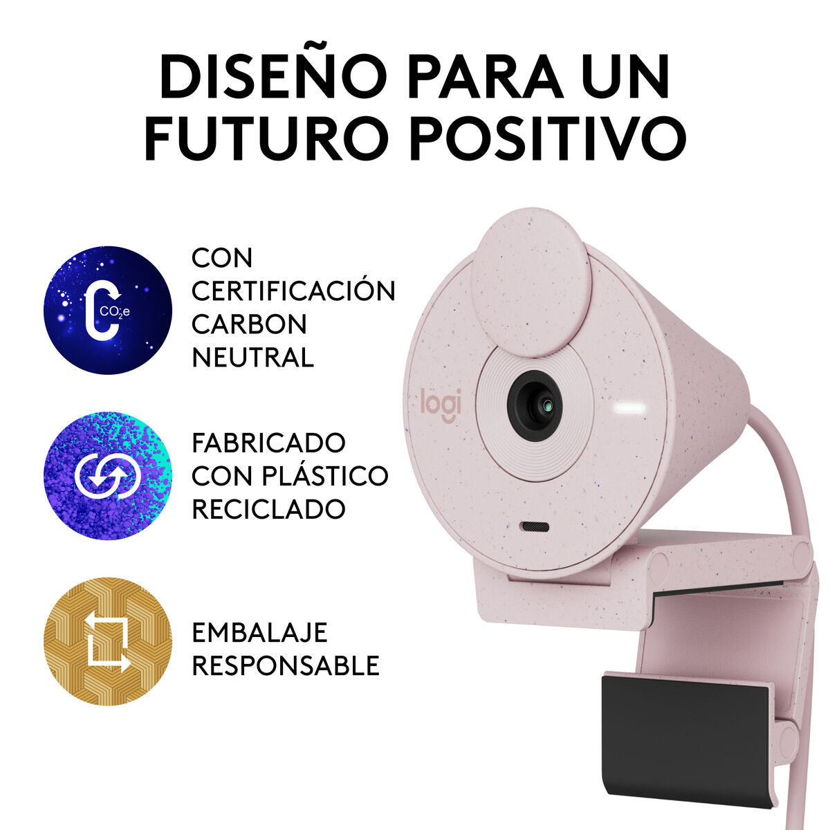 LOGITECH BRIO 300 Webcam colour 2 MP 1920 x 1080 720p 1080p audio USB-C