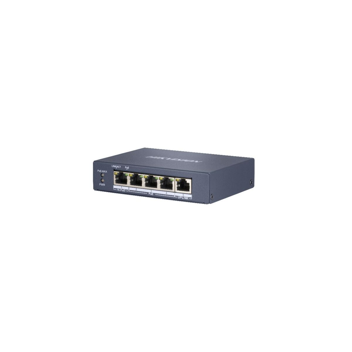 Hikvision DS-3E0505HP-E Commutateur POE Gigabit non géré 4 ports