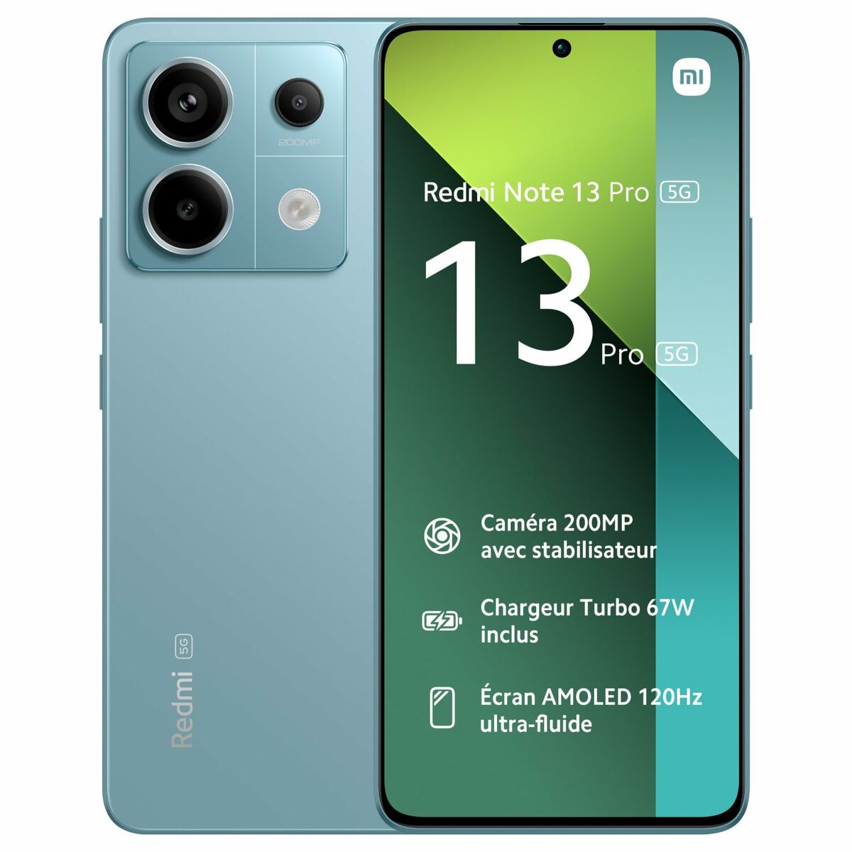 Xiaomi Redmi Note 13 Pro 5G (Double Sim - 6.67", 256 Go, 8 Go RAM) Bleu