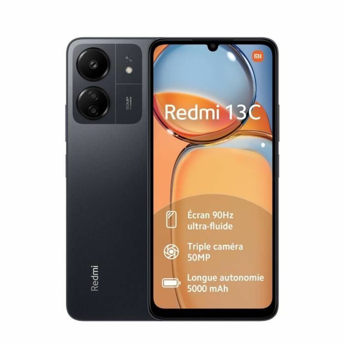 Xiaomi Redmi 13C NFC (Double Sim - 6.74'' - 256 Go, 8 Go RAM) Noir