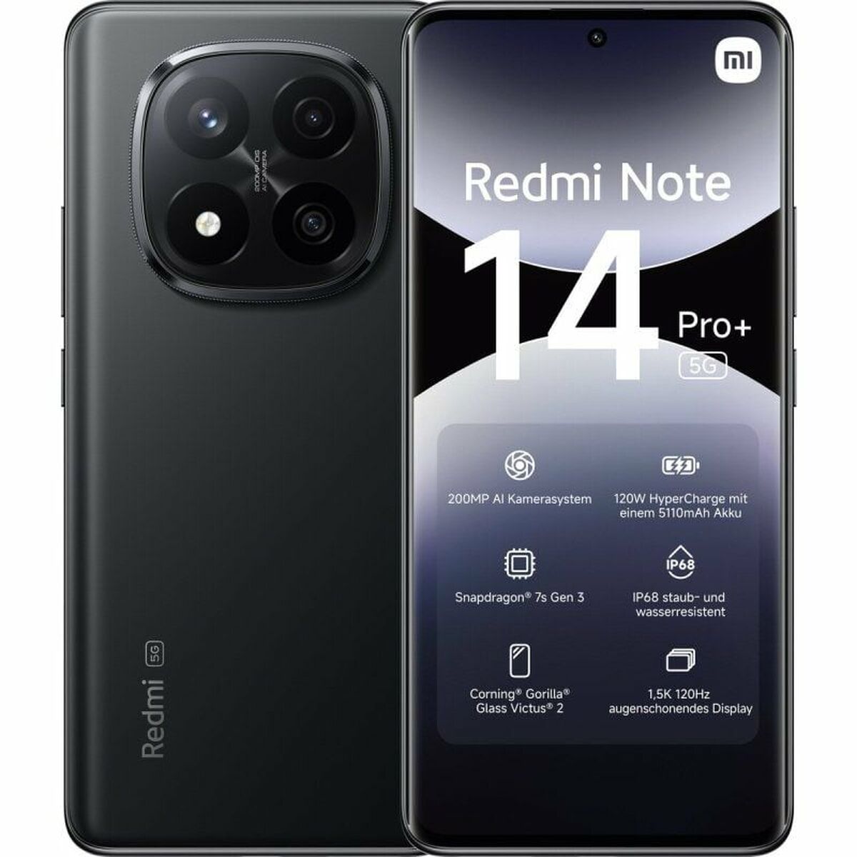 Xiaomi Redmi Note 14 Pro+ 5G (Double Sim - 6.67", 512 Go, 12 Go RAM) Noir