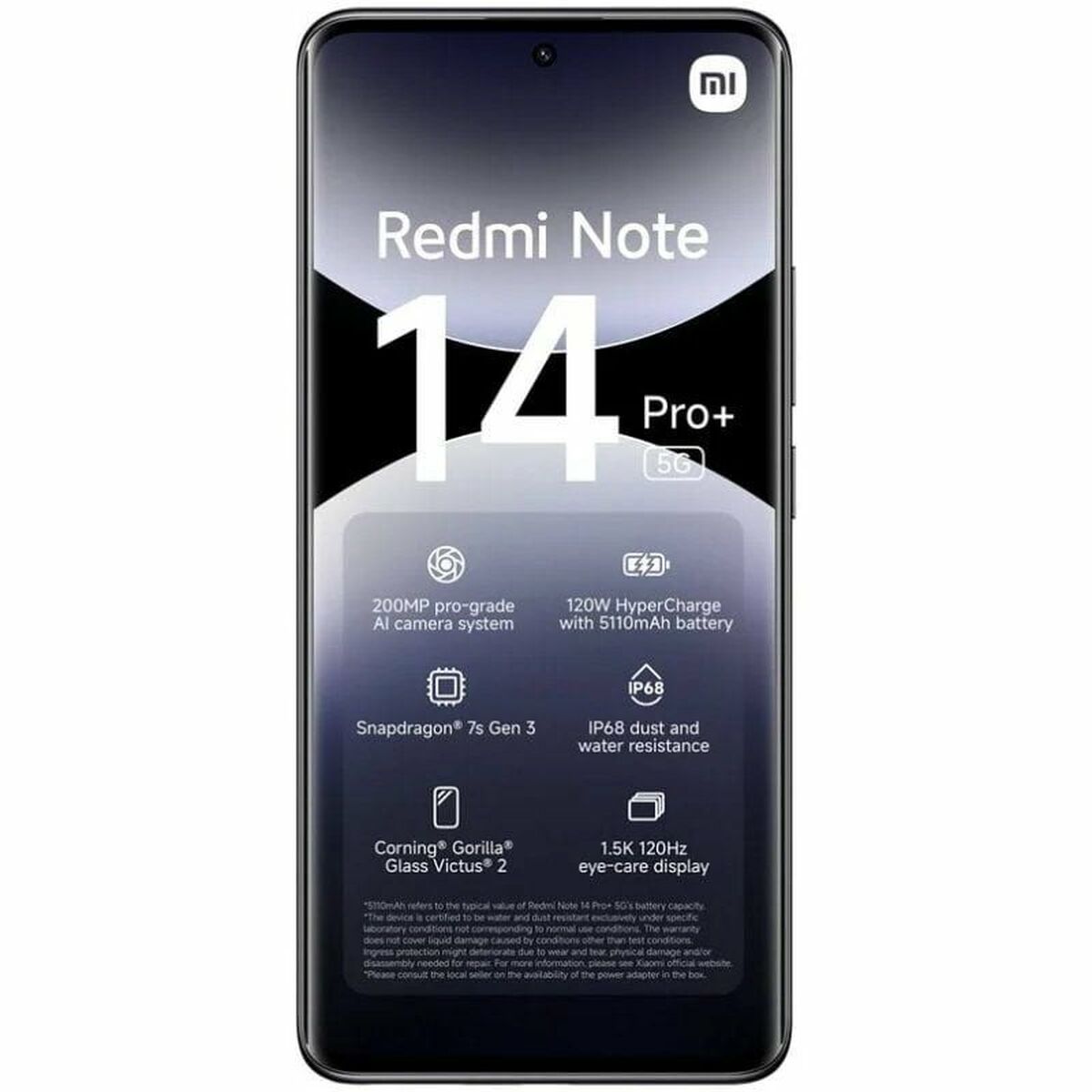 Xiaomi Redmi Note 14 Pro+ 5G (Double Sim - 6.67", 512 Go, 12 Go RAM) Noir