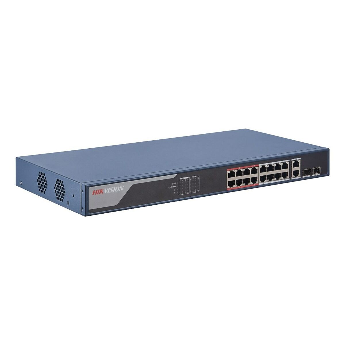 Hikvision DS-3E1318P-EI(B) Commutateur POE intelligent Fast Ethernet 16 ports
