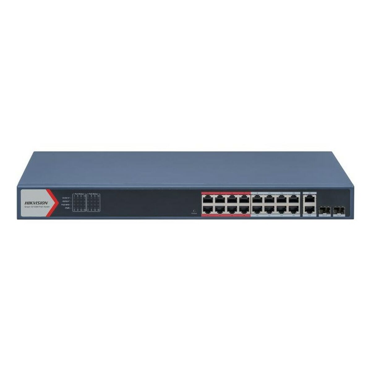 Hikvision DS-3E1318P-EI(B) Commutateur POE intelligent Fast Ethernet 16 ports