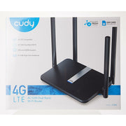 Cudy LT500 routeur sans fil Fast Ethernet Bi-bande (2,4 GHz / 5 GHz) 4G Noir