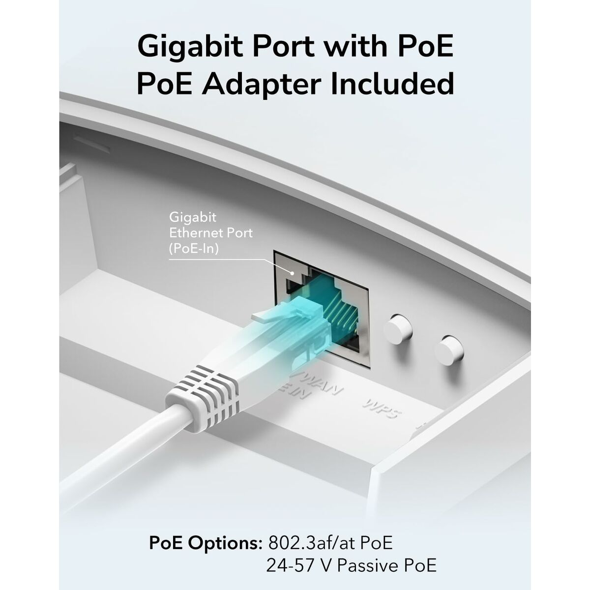 Cudy AP1300 Outdoor 1167 Mbit/s Blanc Connexion Ethernet, supportant l'alimentation via ce port (PoE)