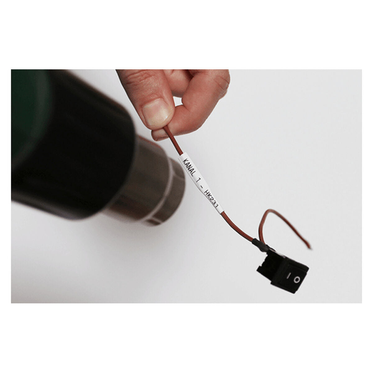 5.2MM BLACK ON WHITE HEAT SHRINK TAPE