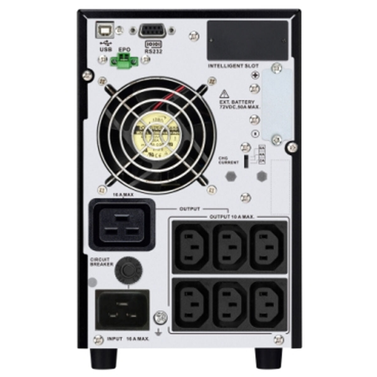 APC Easy UPS On-Line UPS tower extended runtime AC 220/230/240V 2700Watt 3000VA 1-phase lead acid USB serial oc 7 EU BK RAL 7010