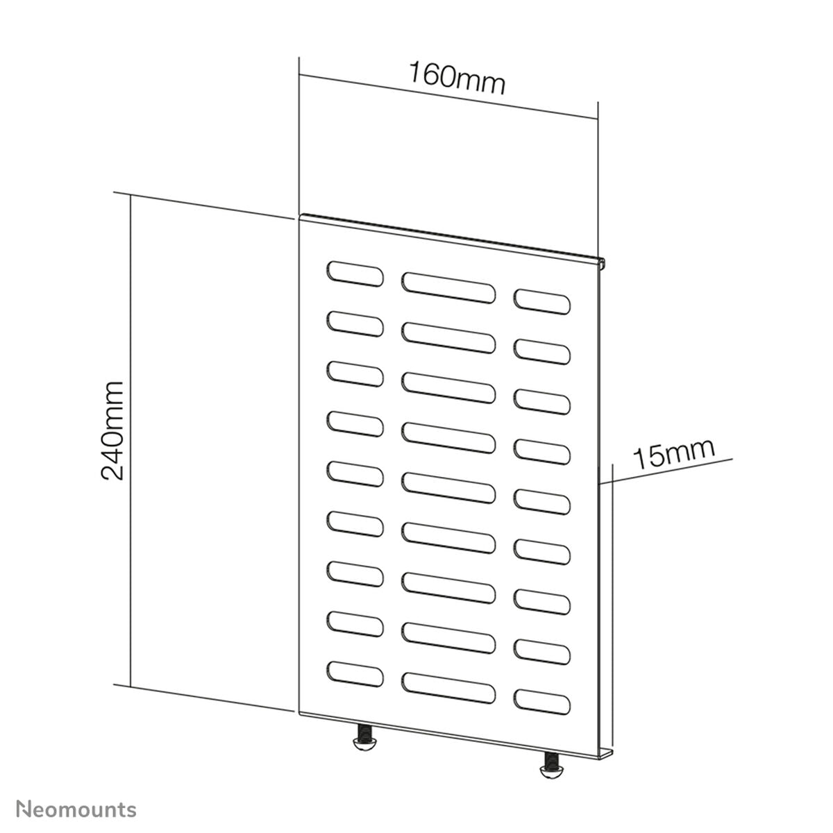 NEOMOUNTS NS-MBTC100BLACK Support pour lecteur multimédia - max 10 kg - universel