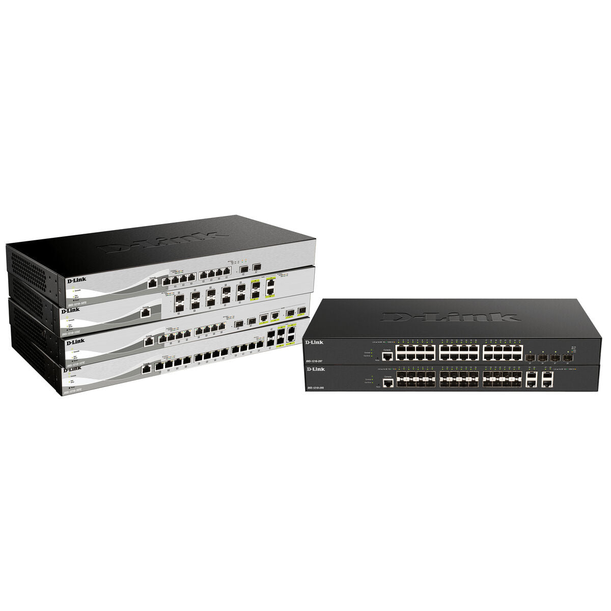 D-LINK Smart+ L2+ 12 Copper Multigigabit Ports 100M/1G/2.5G/5G/10G & 2 copper/SFP+ Multigigabit ports & 2 10GbE SFP+ ports