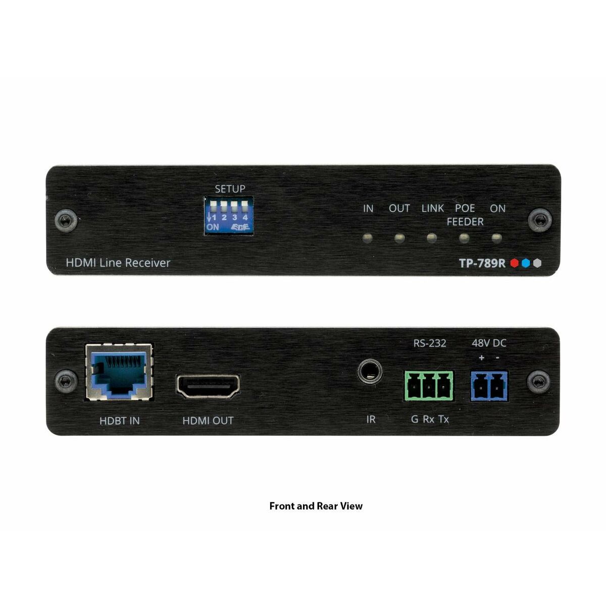 Kramer 4K60 4:2:0 HDMI HDCP 2.2 Compact 2-way PoE Receiver with RS-232 & IR over Long-Reach HDBaseT