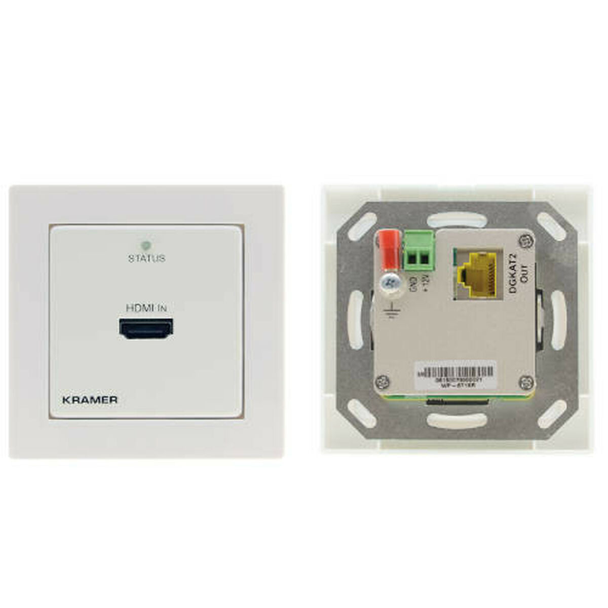 Kramer 4K60 4:4:4 HDMI 1-gang Wall-plate Transmitter over PoC Long-Reach DGKat (EU, UK, US-D)