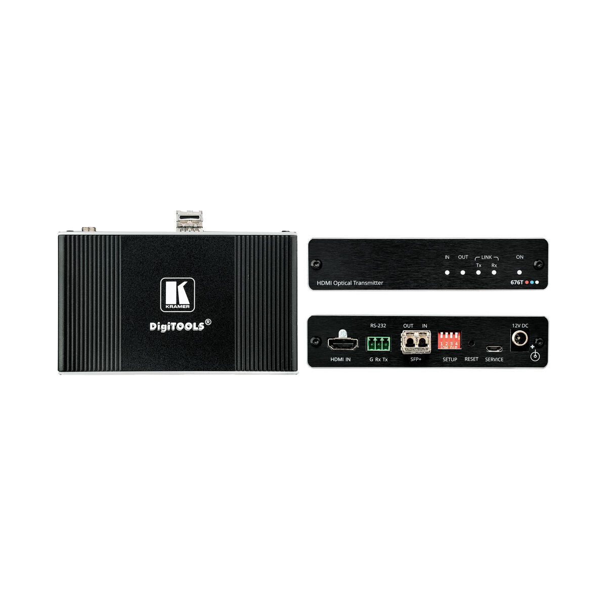Kramer 4K60 4:4:4 HDMI & RS232 Ultra-Reach MM/SM fiber Tx Multi-drop (one-Tx to many-Rx) scenario
