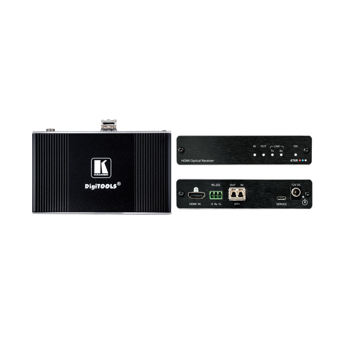 Kramer 4K60 4:4:4 HDMI & RS232 Ultra-Reach MM/SM fiber Rx Auto sink power on/off