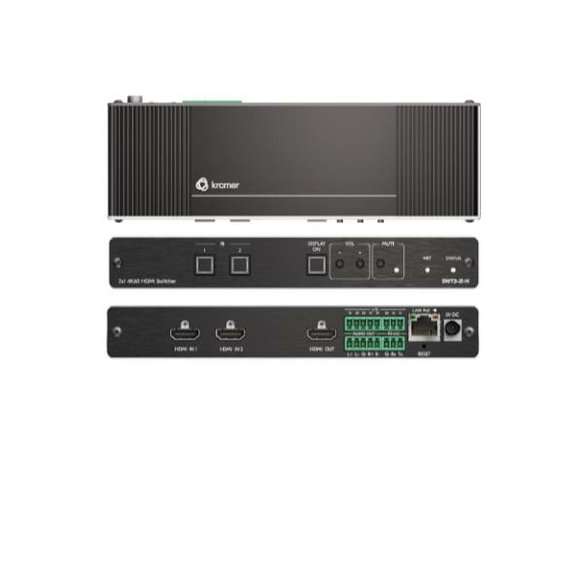 Kramer 4K60 4:4:4 4x1 HDMI Switcher with audio and control
