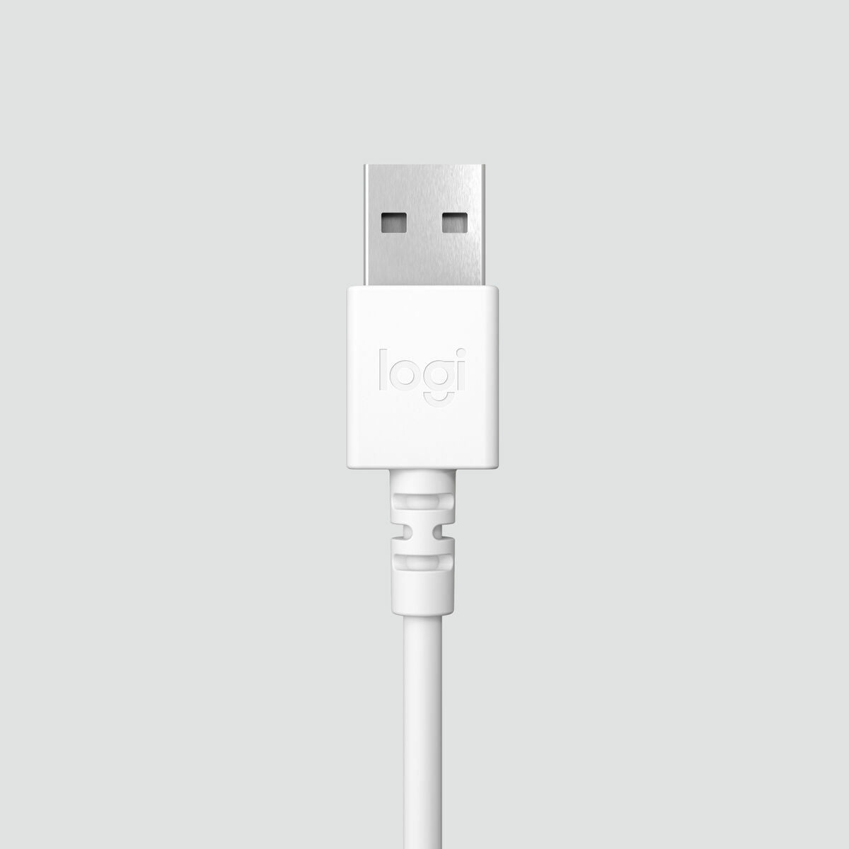 LOGITECH H390 Headset on-ear wired USB-A off-white